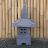 Product image 1 of the product “Japanese style Garden Lantern, made from Andesit Stone. Multipart. 50 cm Height, Roof is 30 cm width. ”